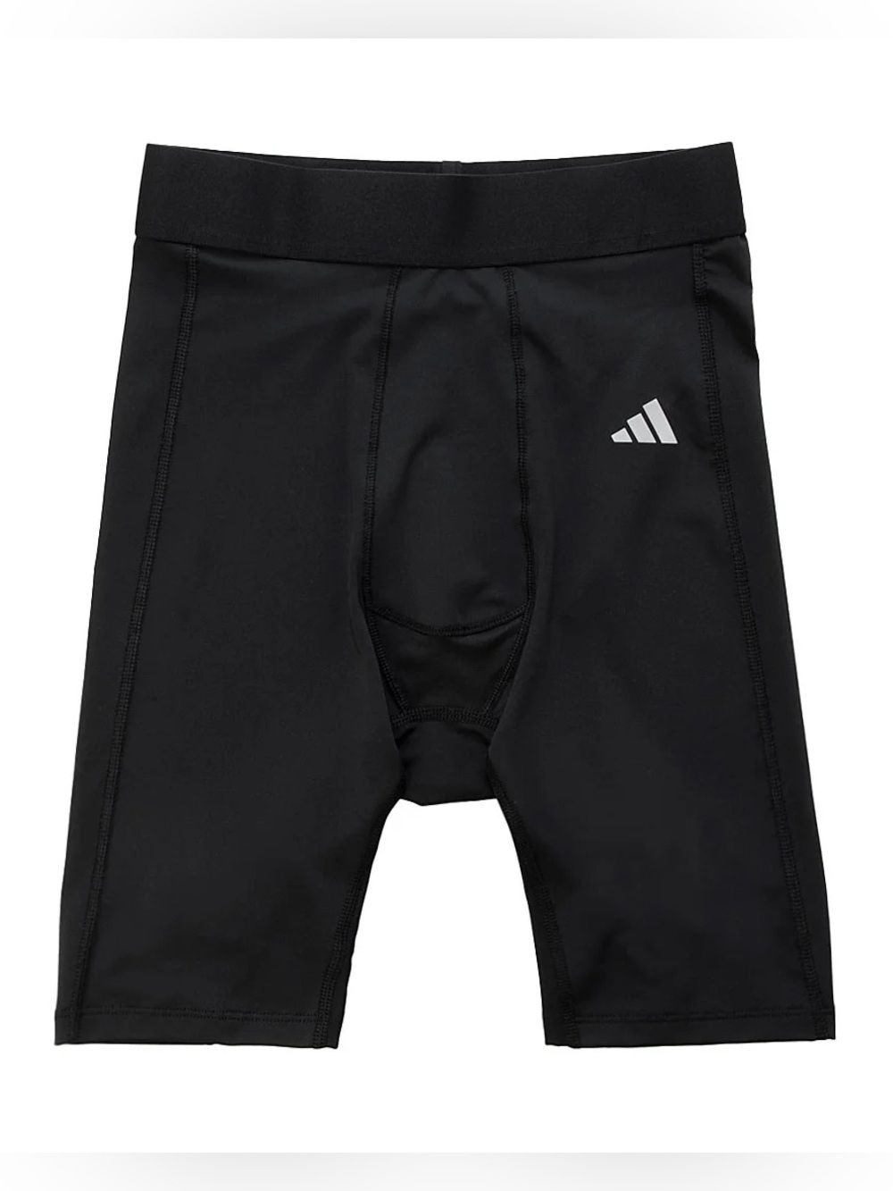 adidas Black Compression Shorts with Reflective Logo Tech-fit 9” Tights HP0618
